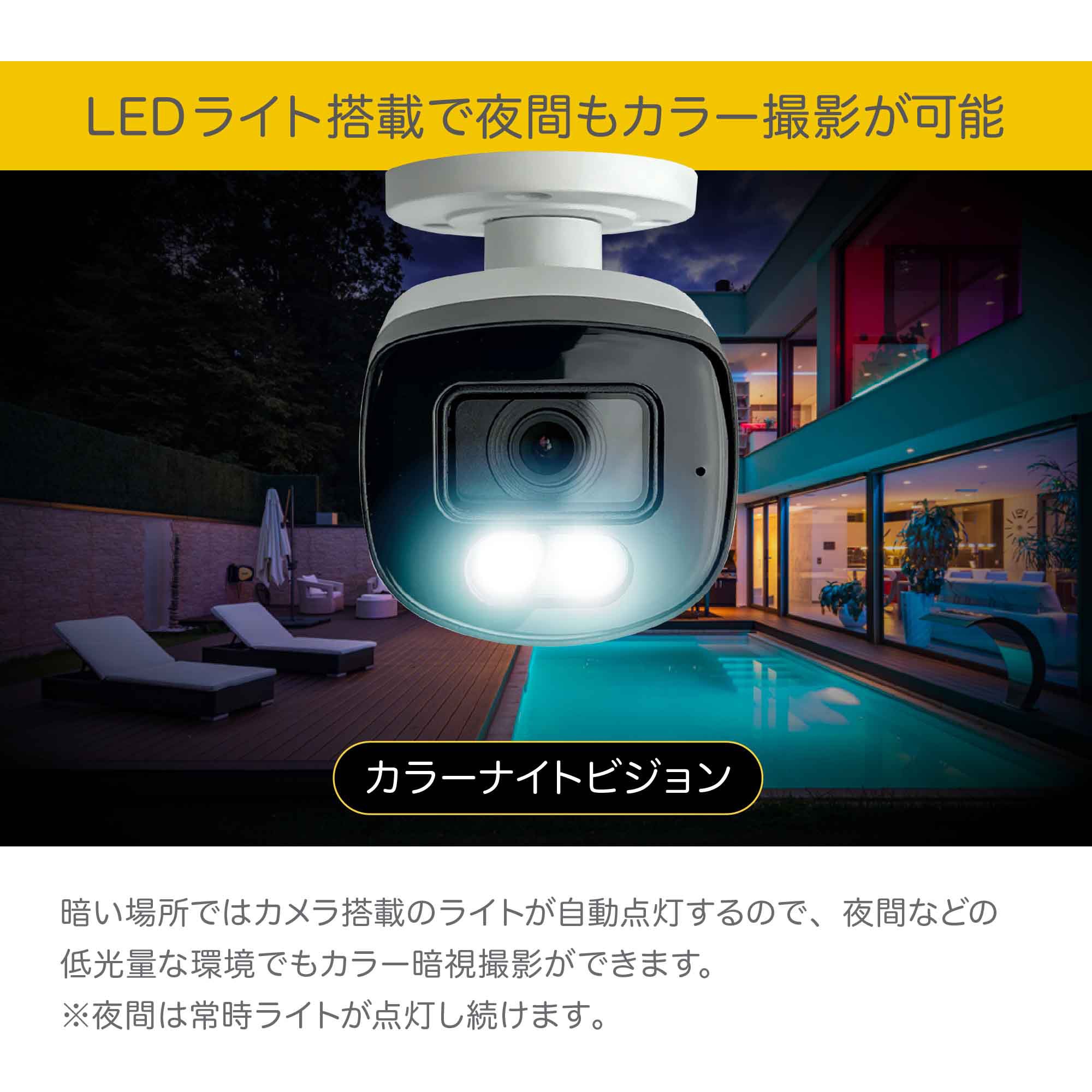 QP08065YC Qsee セキュリティカメラ 8ch NVRレコーダー 2TB搭載 IP67