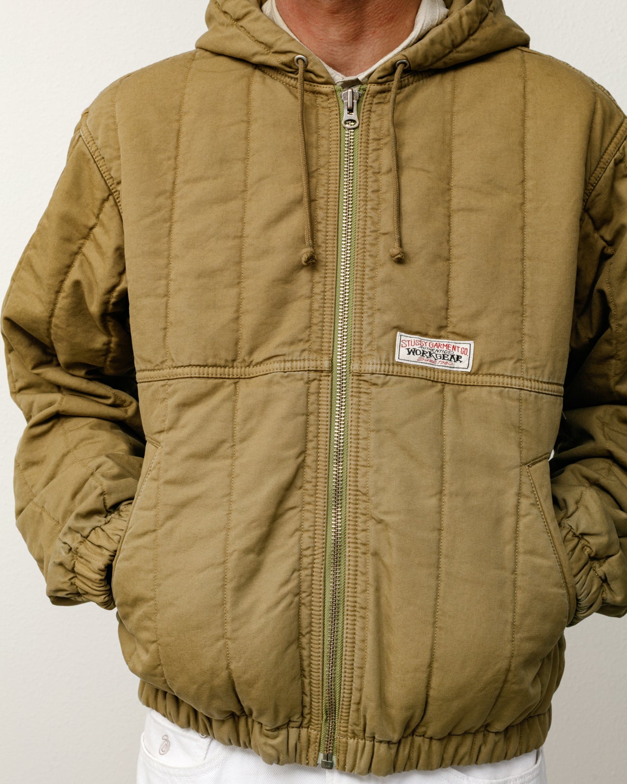 Quilted Canvas Work Jacket – Olive | Outerwear | Stüssy Japan