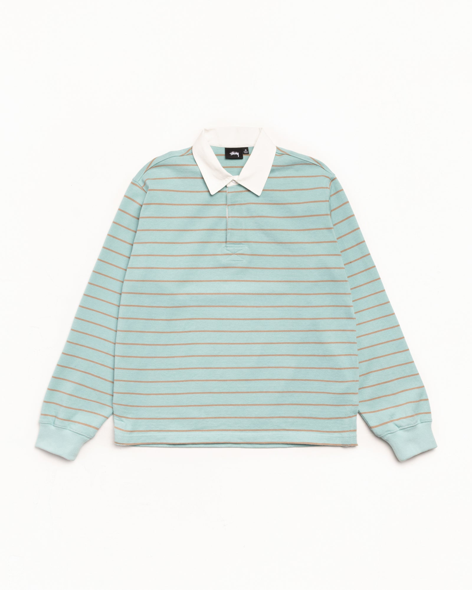 Striped Rugby Shirt – Blue | Tops & Knits | Stüssy Japan
