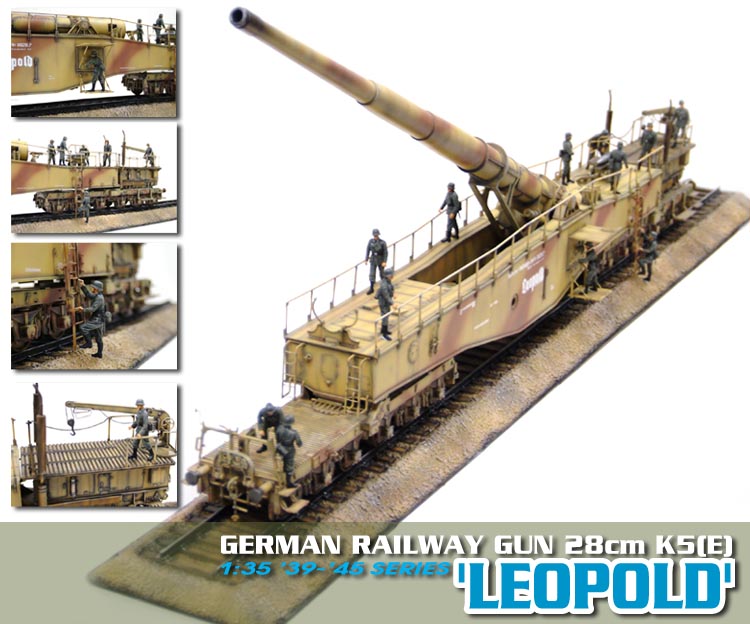 German Railway Gun 28cm K5(E) 'Leopold' Dragon 6200