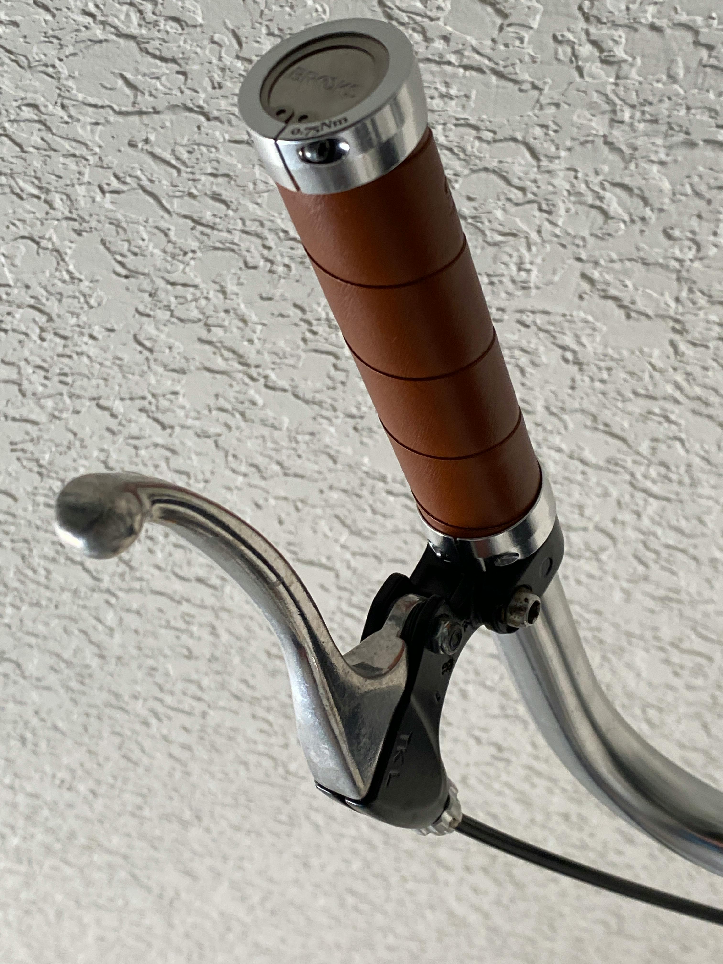 Brooks Slender Leather Bike Grips