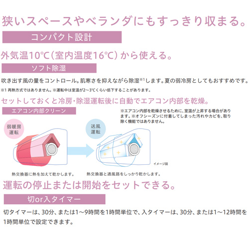 RAS-AJ22M(W)+RAC-AJ22M｜日立ルームエアコン[AJシリーズ][100V]