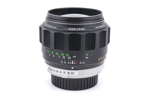Minolta 85mm f1.7 MC Rokkor-PF - Lens – Kamerastore
