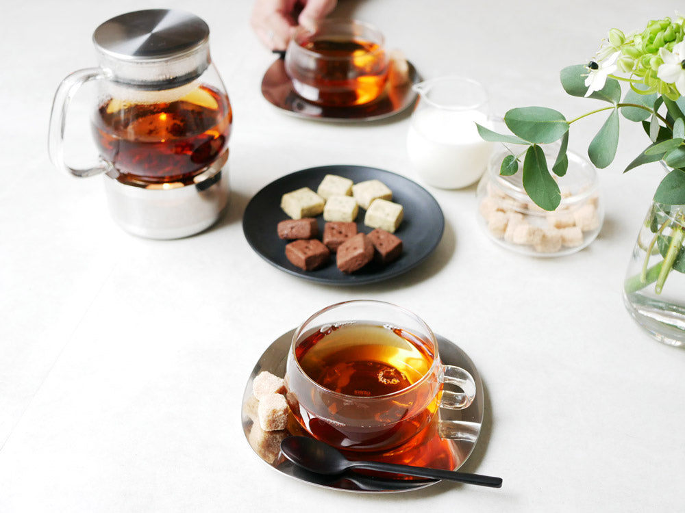 KINTO/キントー＞UNITEA カップ&ソーサー 230ml ステンレス /8337