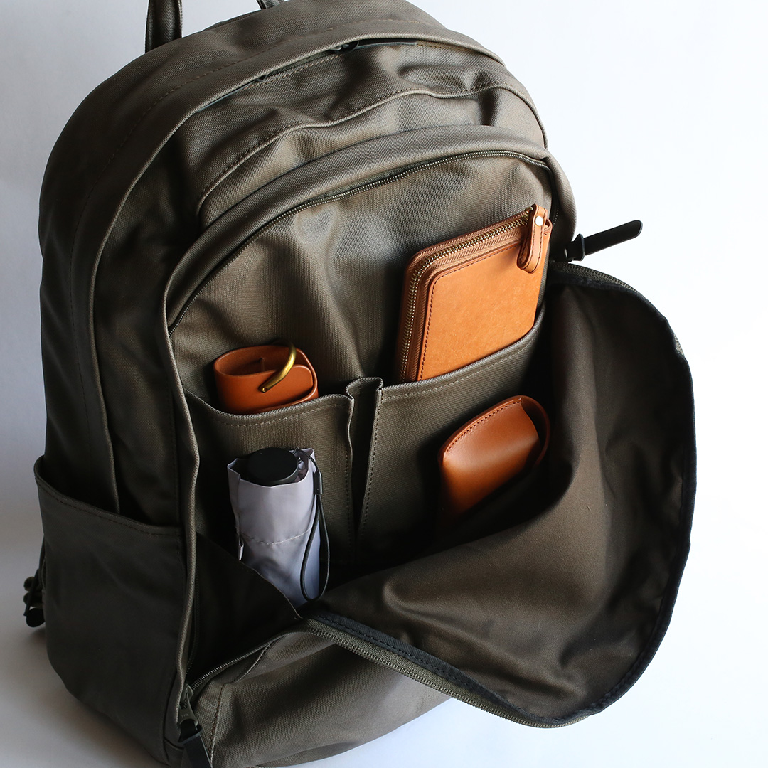 センニチ帆布のバックパック(L) | 香久山鞄