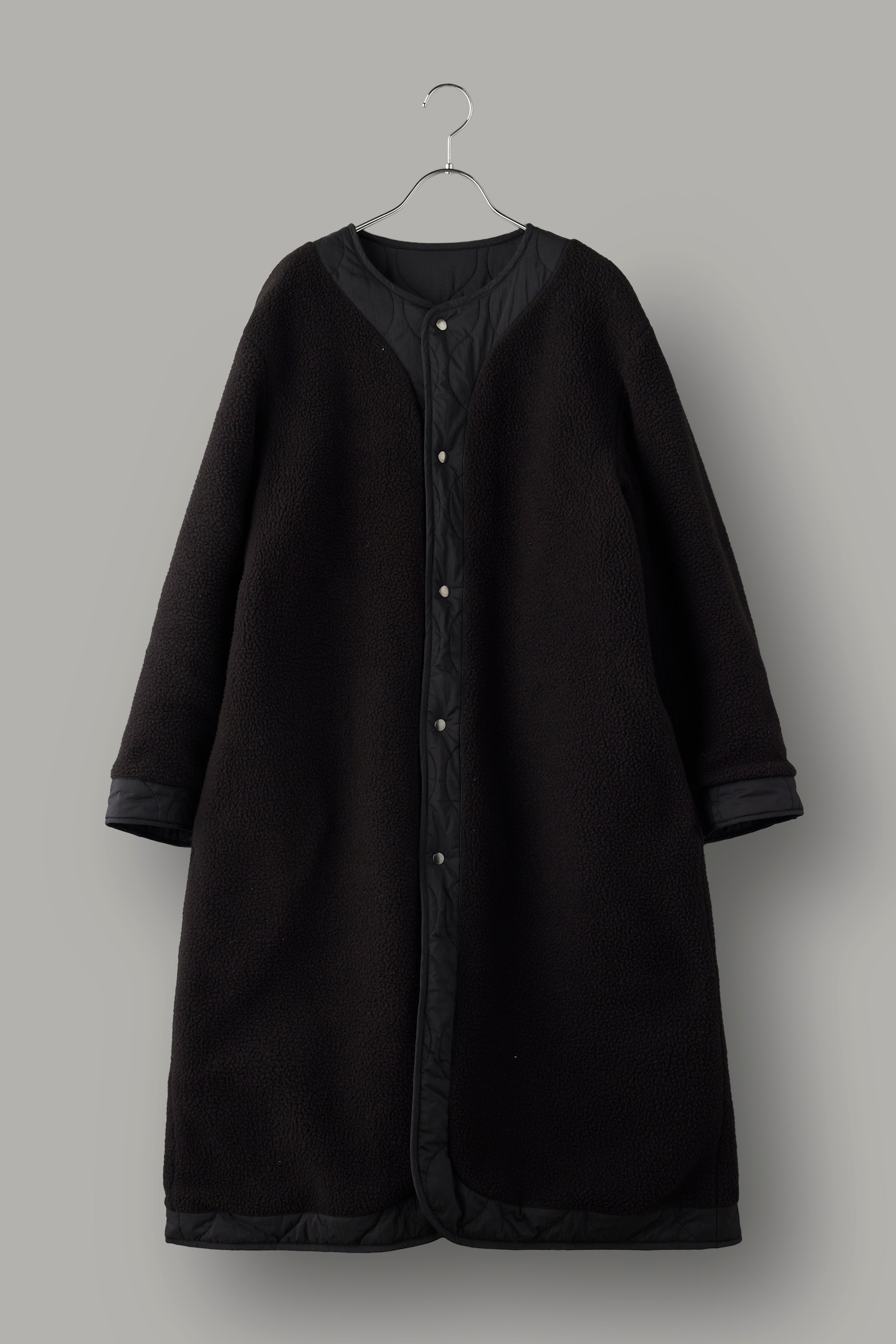 Reversible boa quilted coat - Unisex