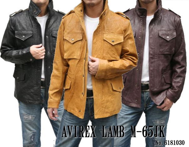 AVIREX アビレックス ラムスキン M-65レザージャケット6181030
