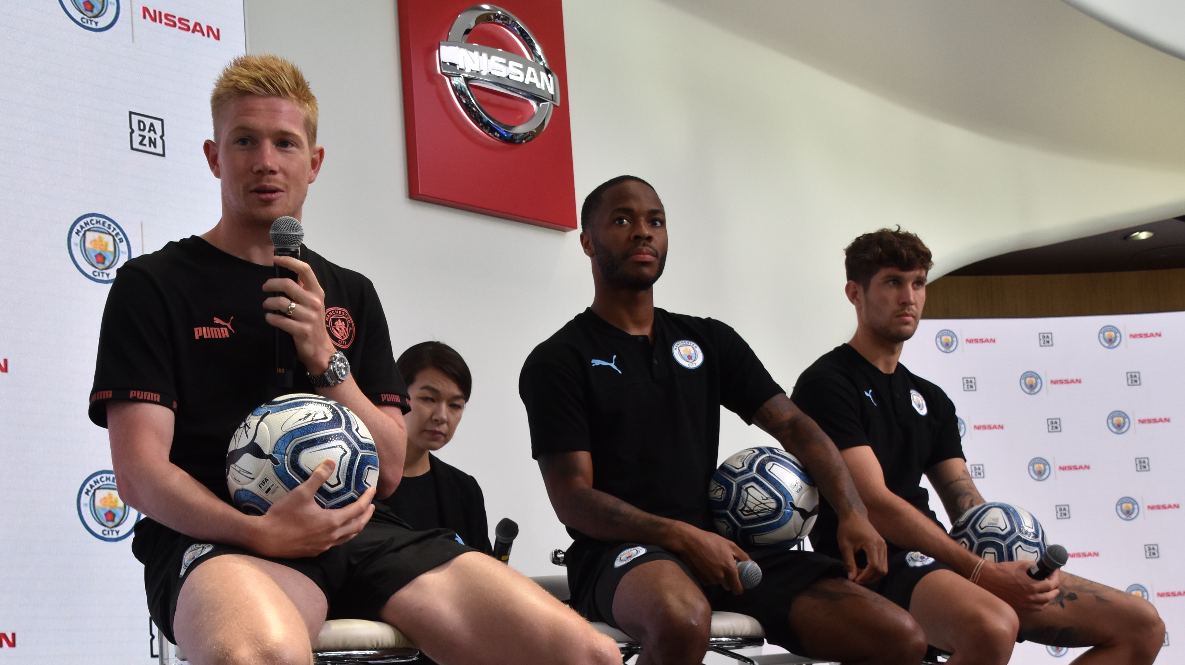 プレミアリーグ王者のマンチェスター・シティーが初来日！ 主力3選手が