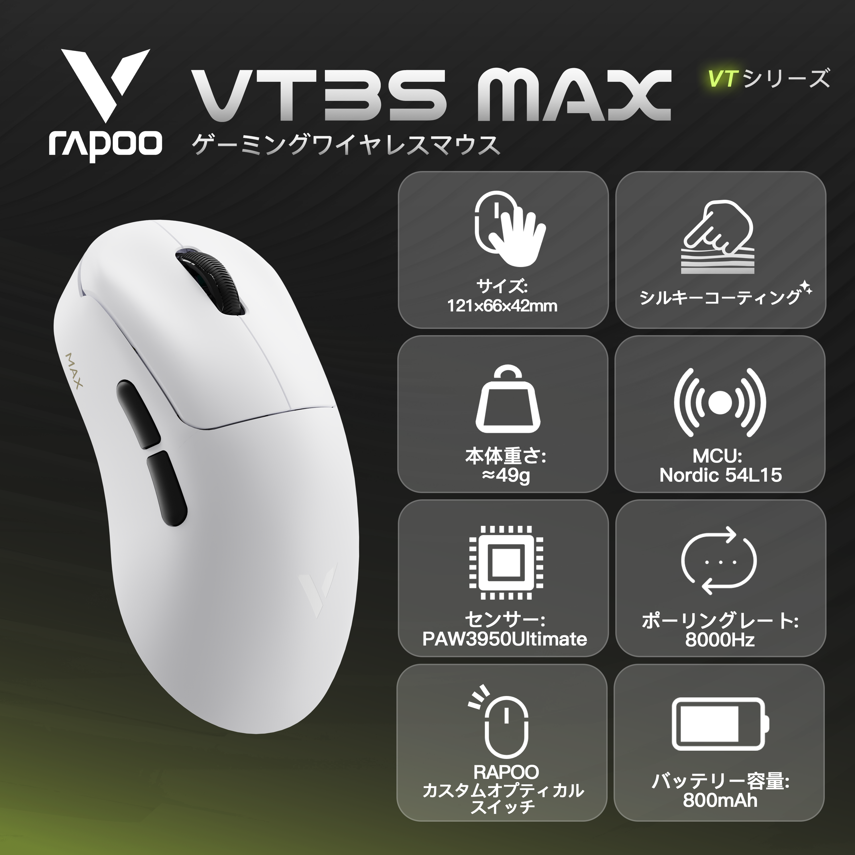 AbyssGaming 紅玉【ガラス製マウスパッド】