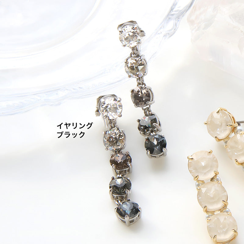 レシピNo.KR0991 貴和クリスタルのビジューレーンイヤーアクセサリー2