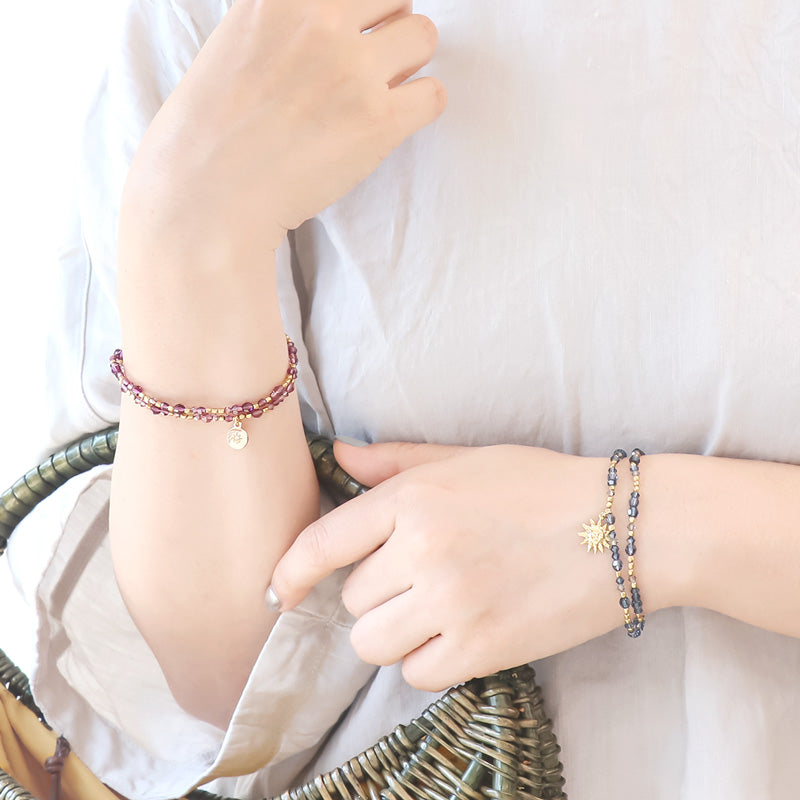 レシピNo.KR1022 貴和クリスタルの2連ゴムブレスレット – 貴和製作所