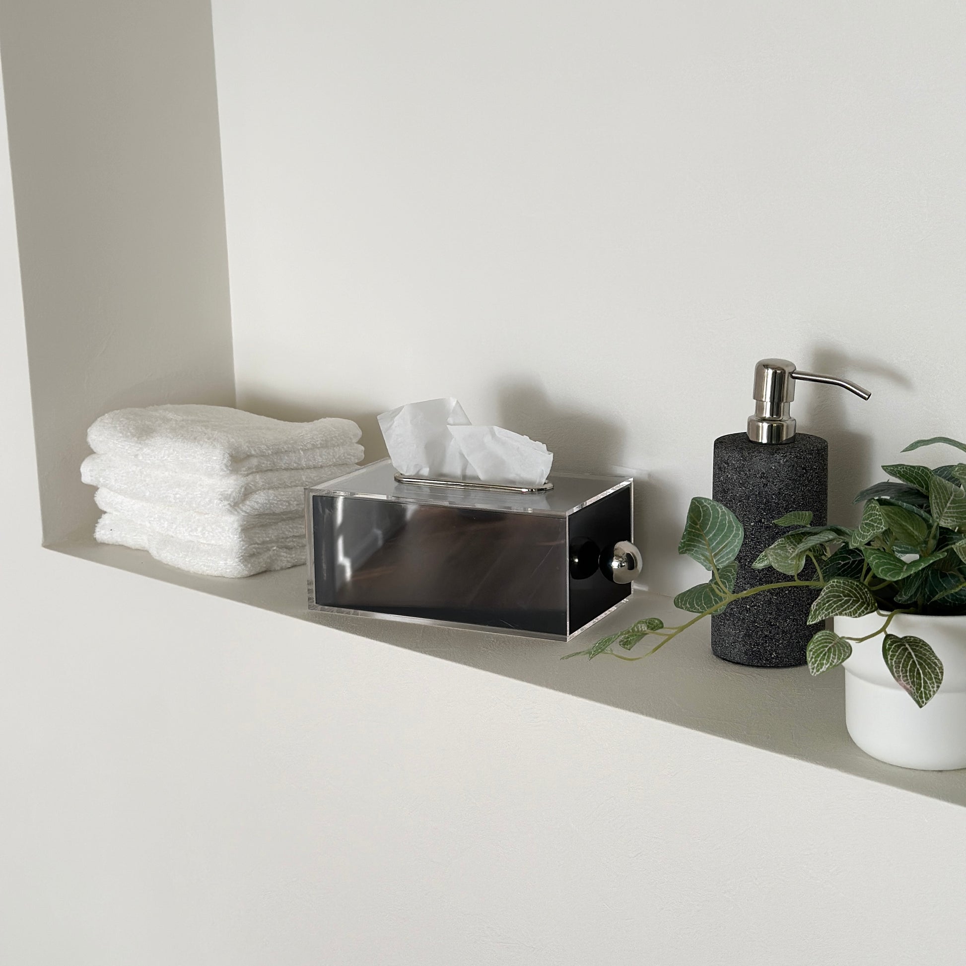 ティッシュケース｜取手付アクリルティッシュケース - territory