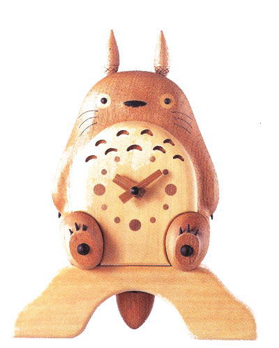 となりのトトロ・手作り時計 置いても掛けても使える兼用タイプ