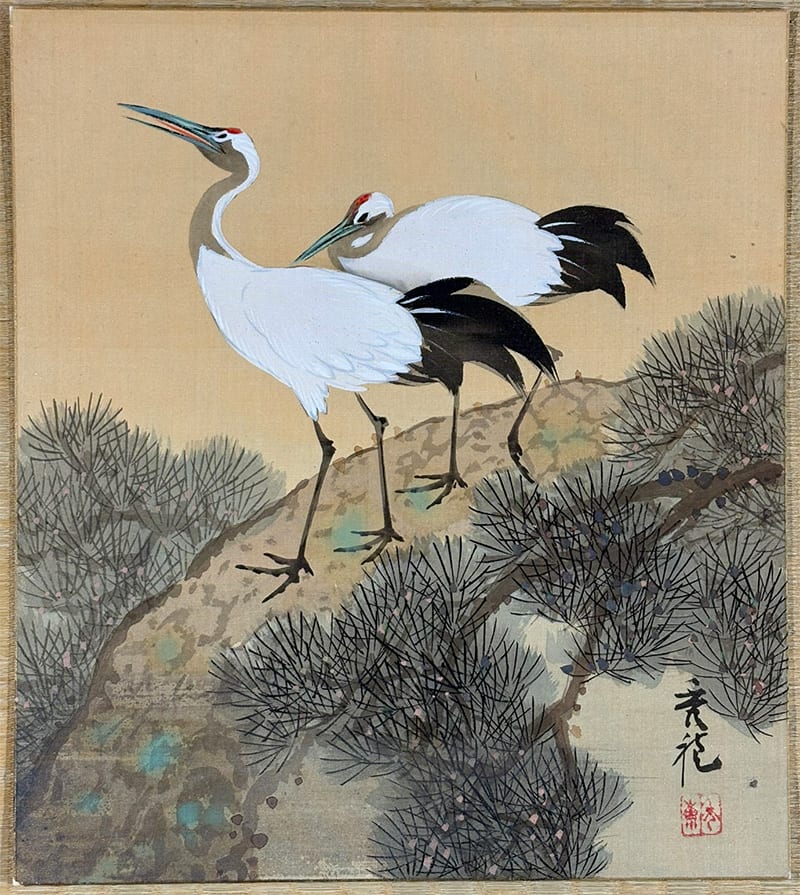 松上双鶴｜新・古美術 高美堂（こうびどう）｜掛軸販売・通販・買取