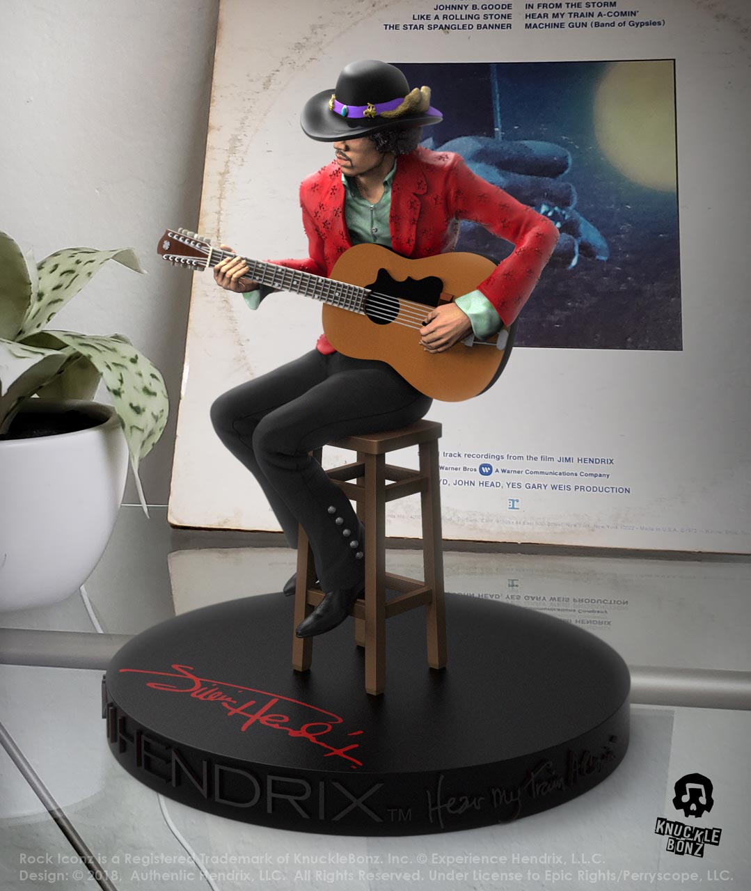 Jimi Hendrix II KnuckleBonz Statue