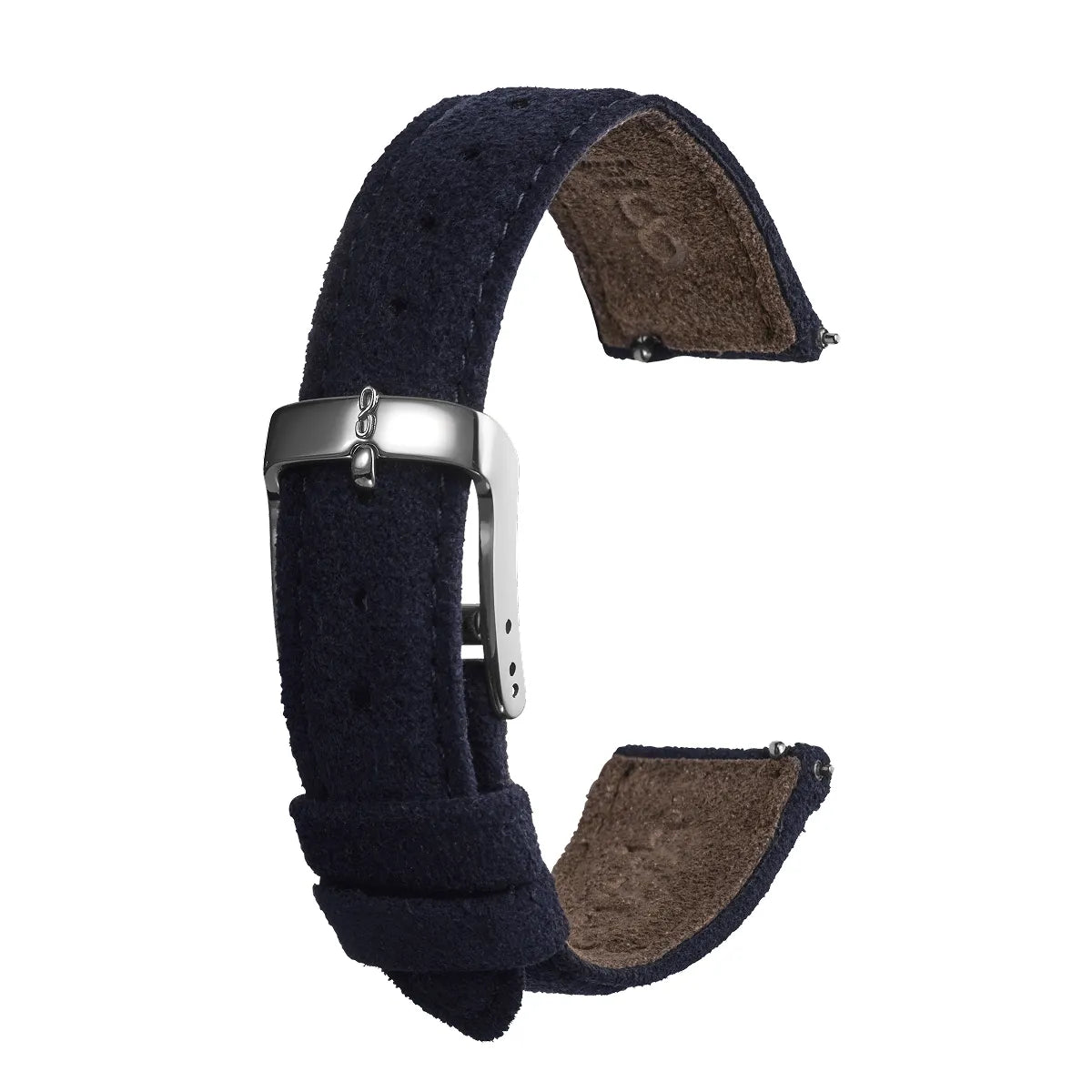 Knot S18-TUS-NV 時計ベルト バンド 18mm ネイビー ウルトラスエード