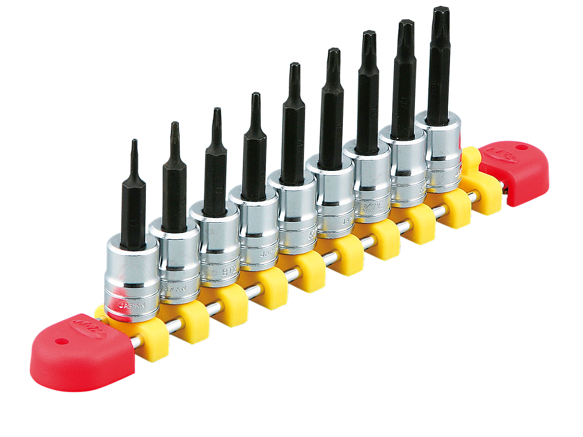 6.3sq.T型トルクスビットソケットセット[9コ組] | KTCツール