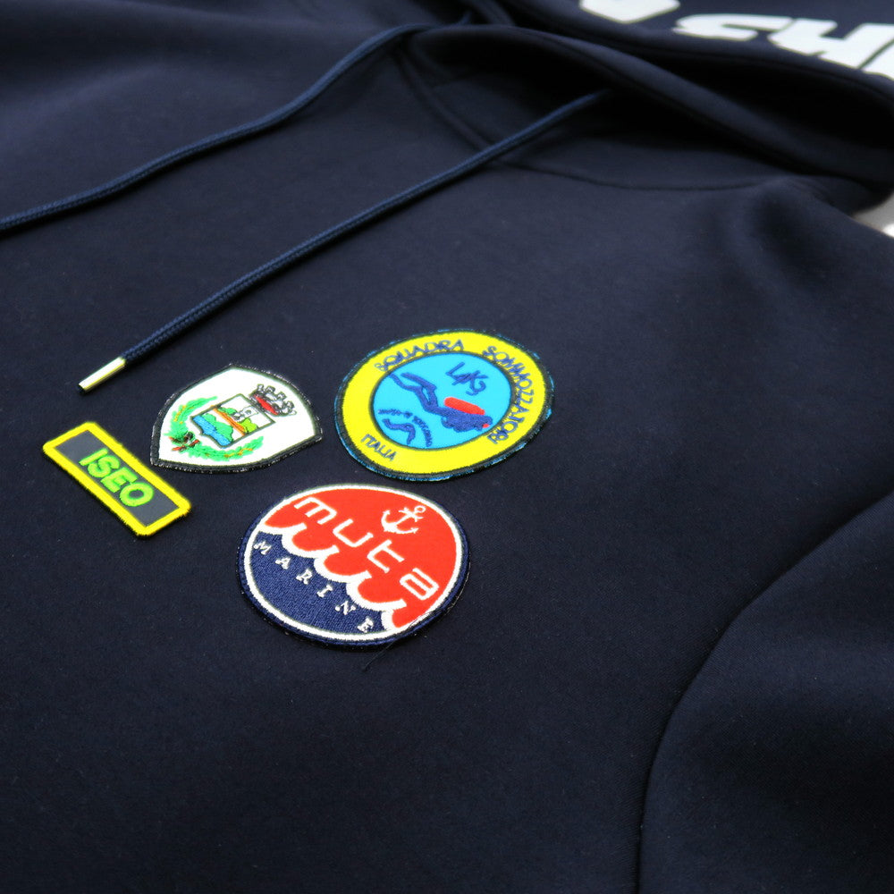 L4K3 × muta Light Bonding hoodie (43/NAVY) – l4k3.jp