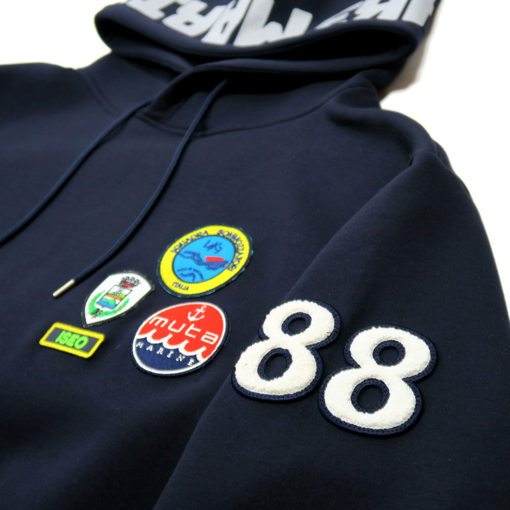 L4K3 × muta Light Bonding hoodie (43/NAVY) – l4k3.jp
