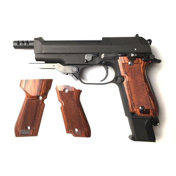 L.A.ホビーショップ / KSC M93R-2対応 ウッドグリップ チェッカー