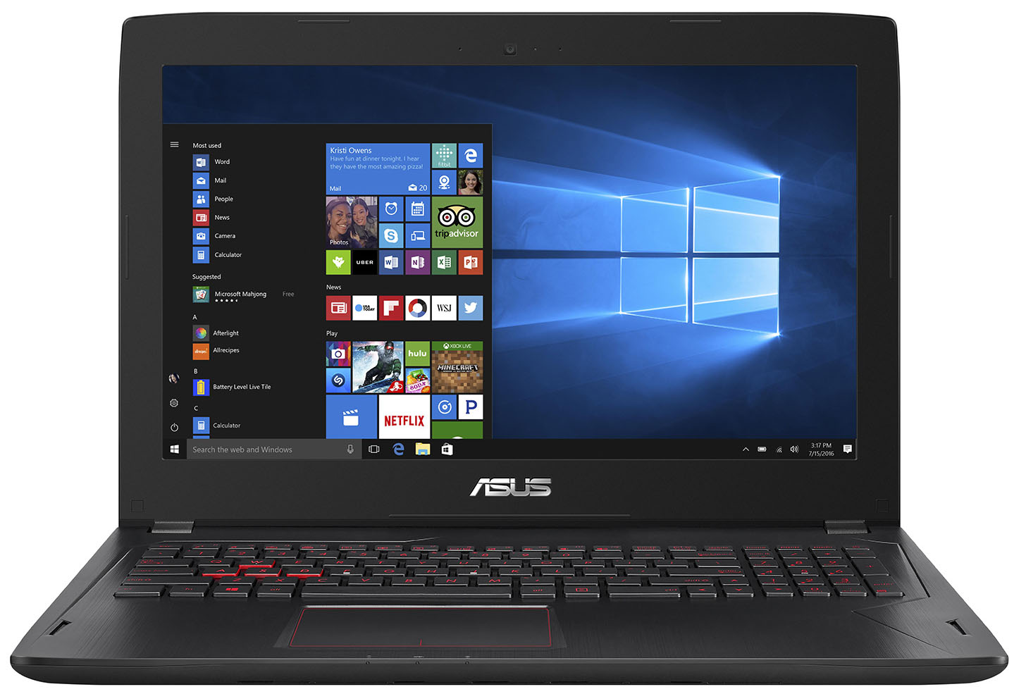 ASUS FX502 - i7-7700HQ · GTX 1050 · 15.6”, Full HD (1920 x 1080