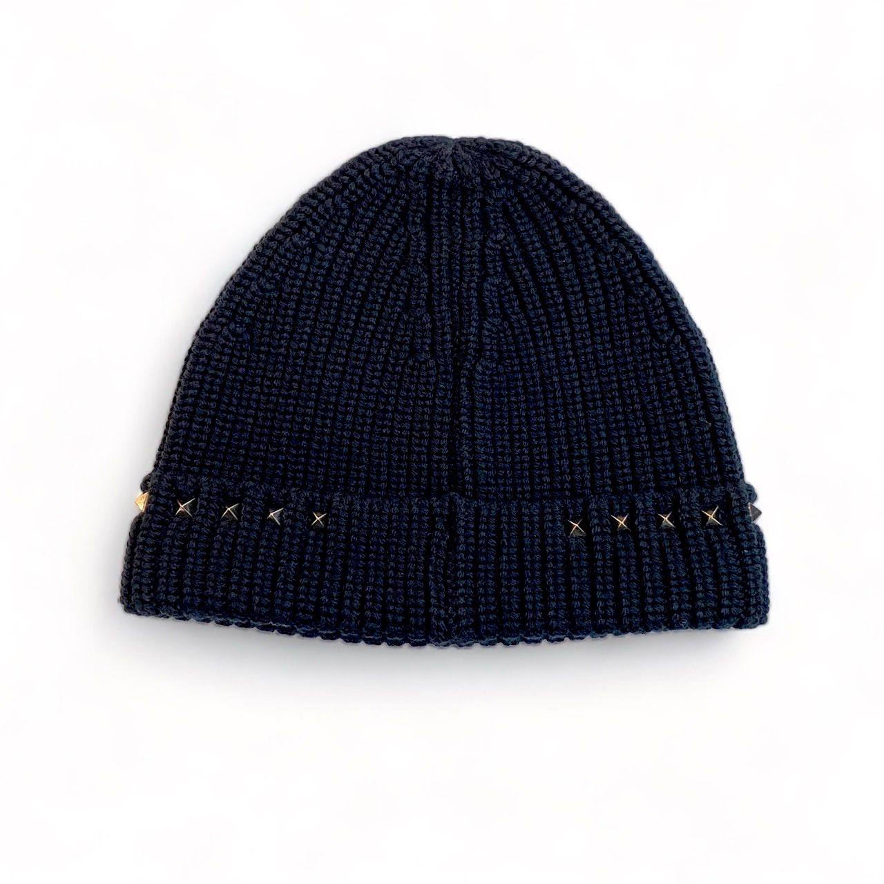 VALENTINO - ロックスタッズ ウール ビーニー /ニットキャップ