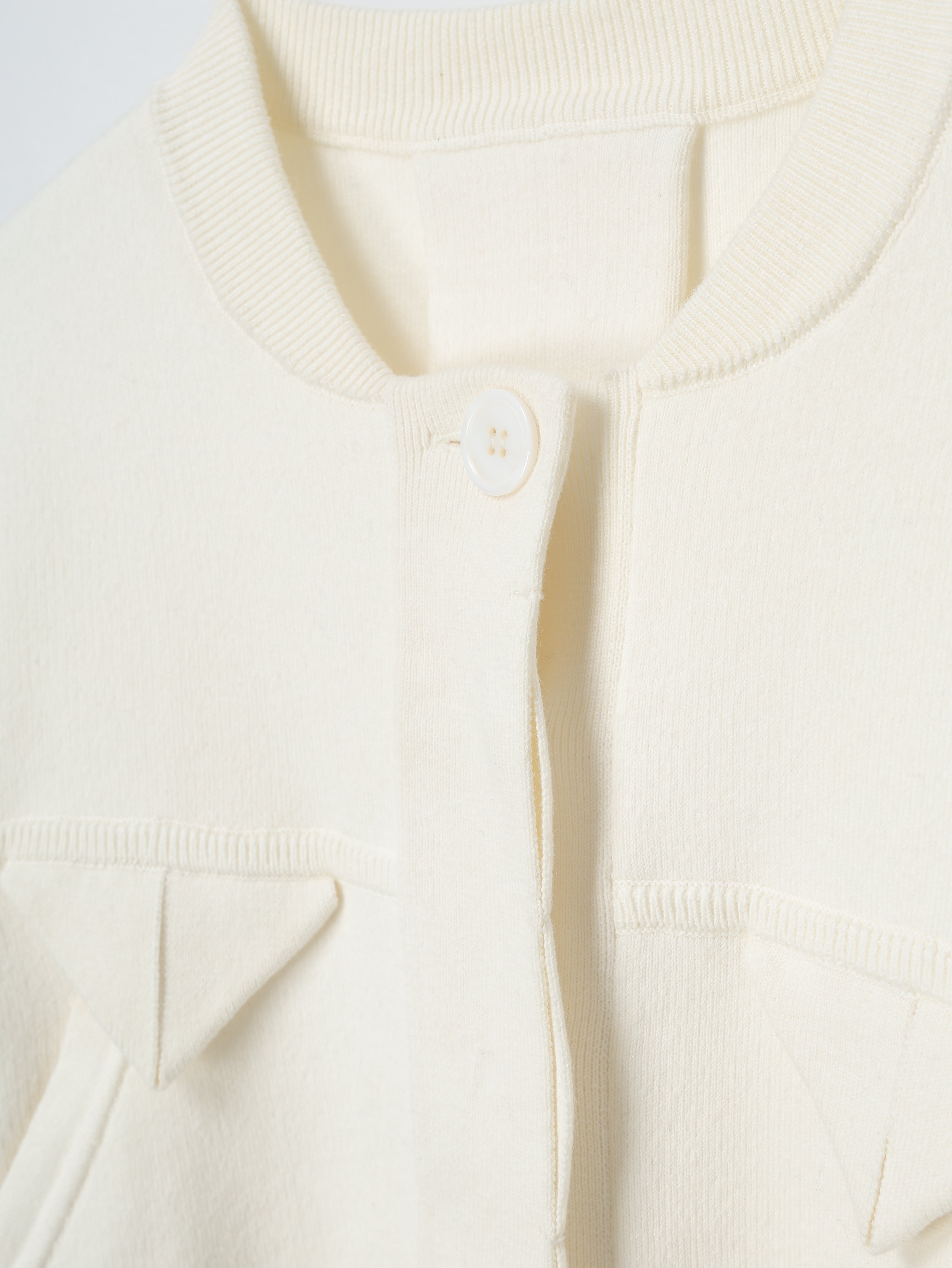 Compact Knit Cashmere Blouson – L'AUBE BLANC