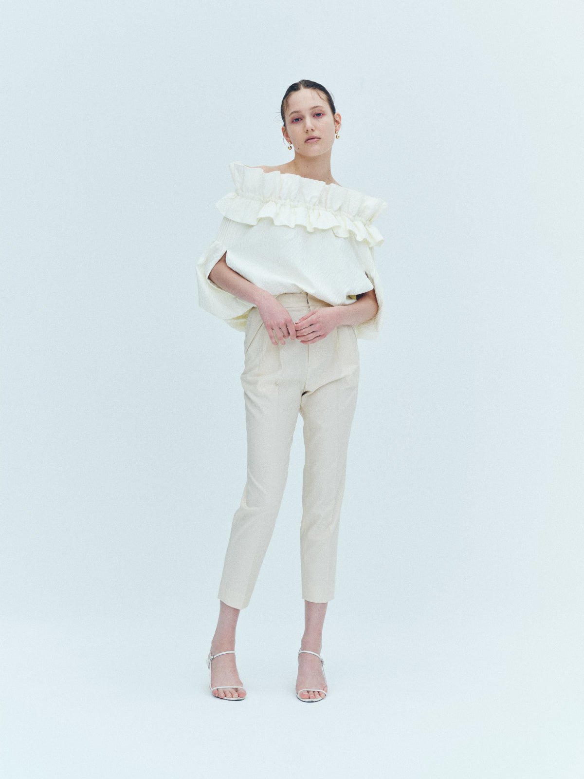 再入荷】Raffle balloon cape Blouse – L'AUBE BLANC