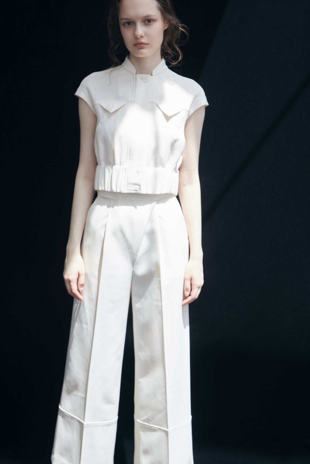 French Sleeve Tweed Blouson – L'AUBE BLANC