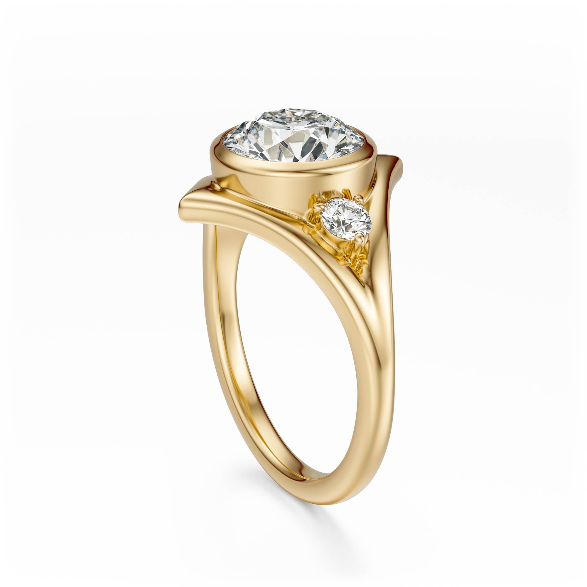 The Roxy Ring | Round | Setting Only – Lavender Creek Gems