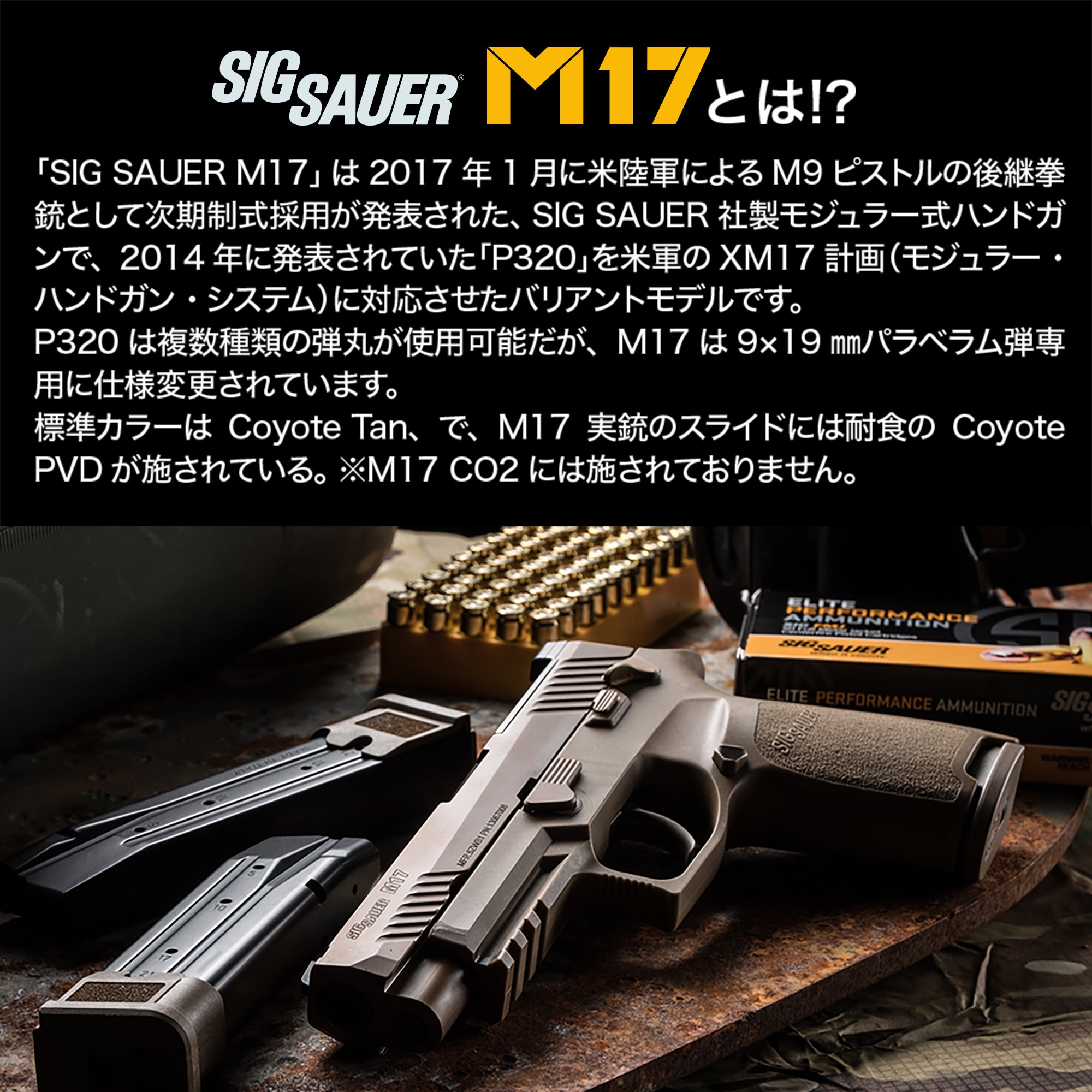 予約受付中！】SIG SAUER ProForce M17 CO2 GBB CO2ガスガン本体