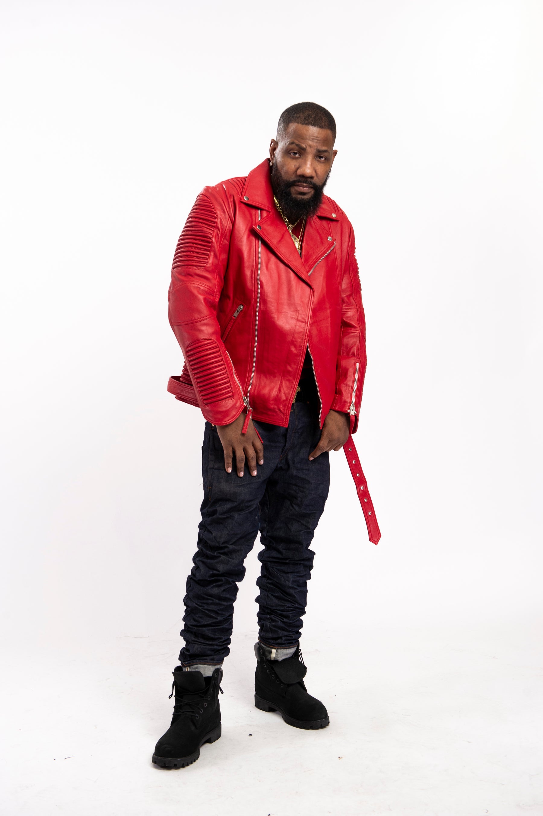 Men's Trey Biker Jacket [Red] – LeatherKloset