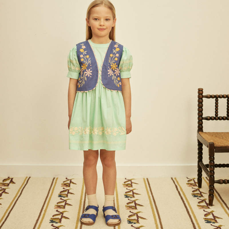 Apolina（アポリナ）2026SS MYA DRESS - seaglass - キッズワンピース