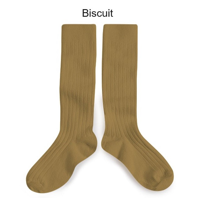 collegien コレジアン【2950】 La Haute - Ribbed Knee-high Socks