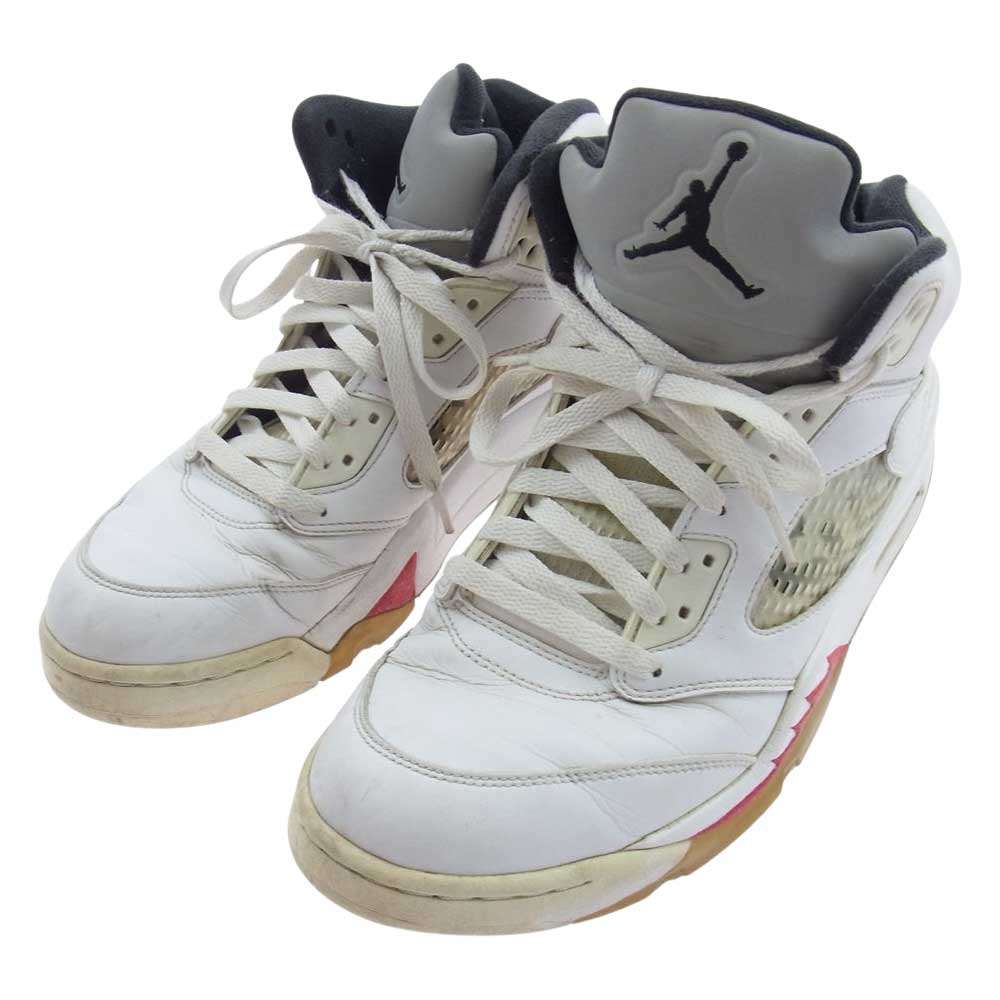 Supreme シュプリーム 824371-101 Nike Air Jordan 5 Retro ナイキ