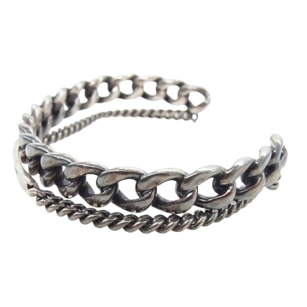 SAINT LAURENT サンローラン Gourmette Cuff グルメット カフ 2連