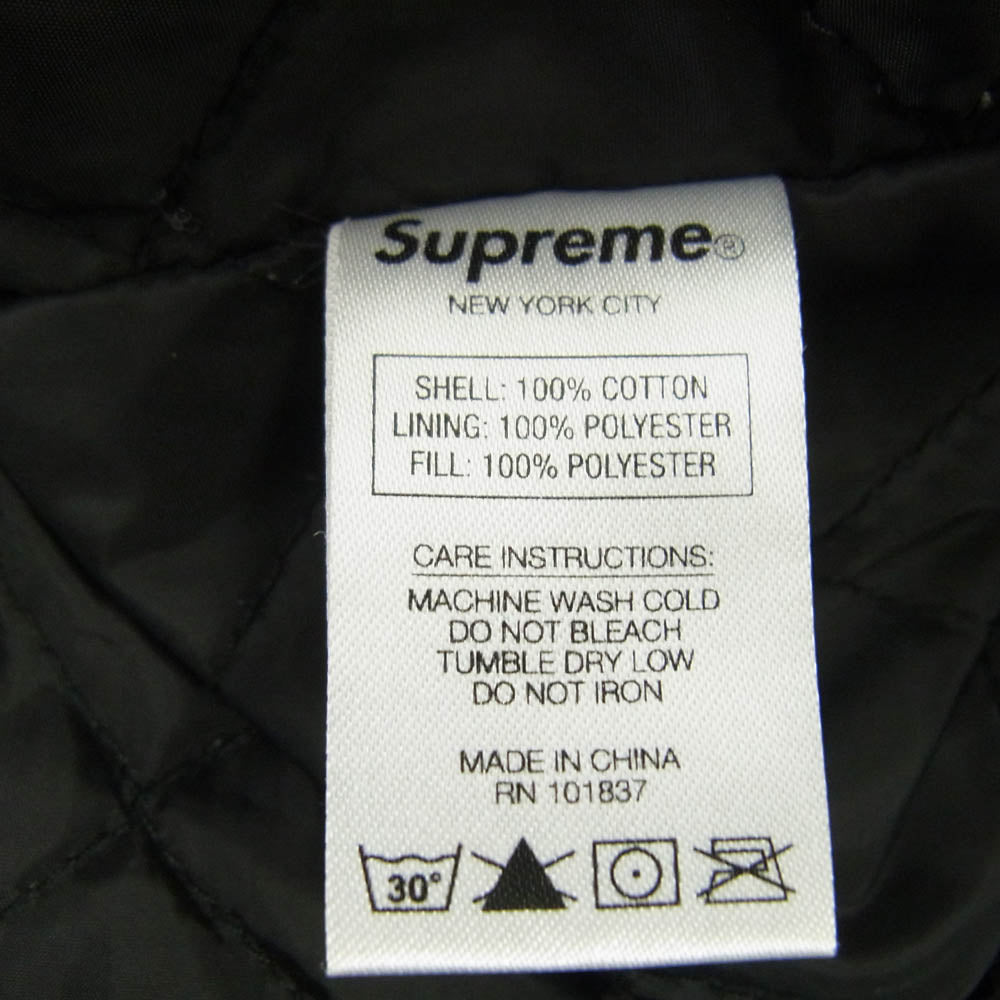 Supreme シュプリーム 19AW Quilted Hooded Plaid Shirt キルテッド