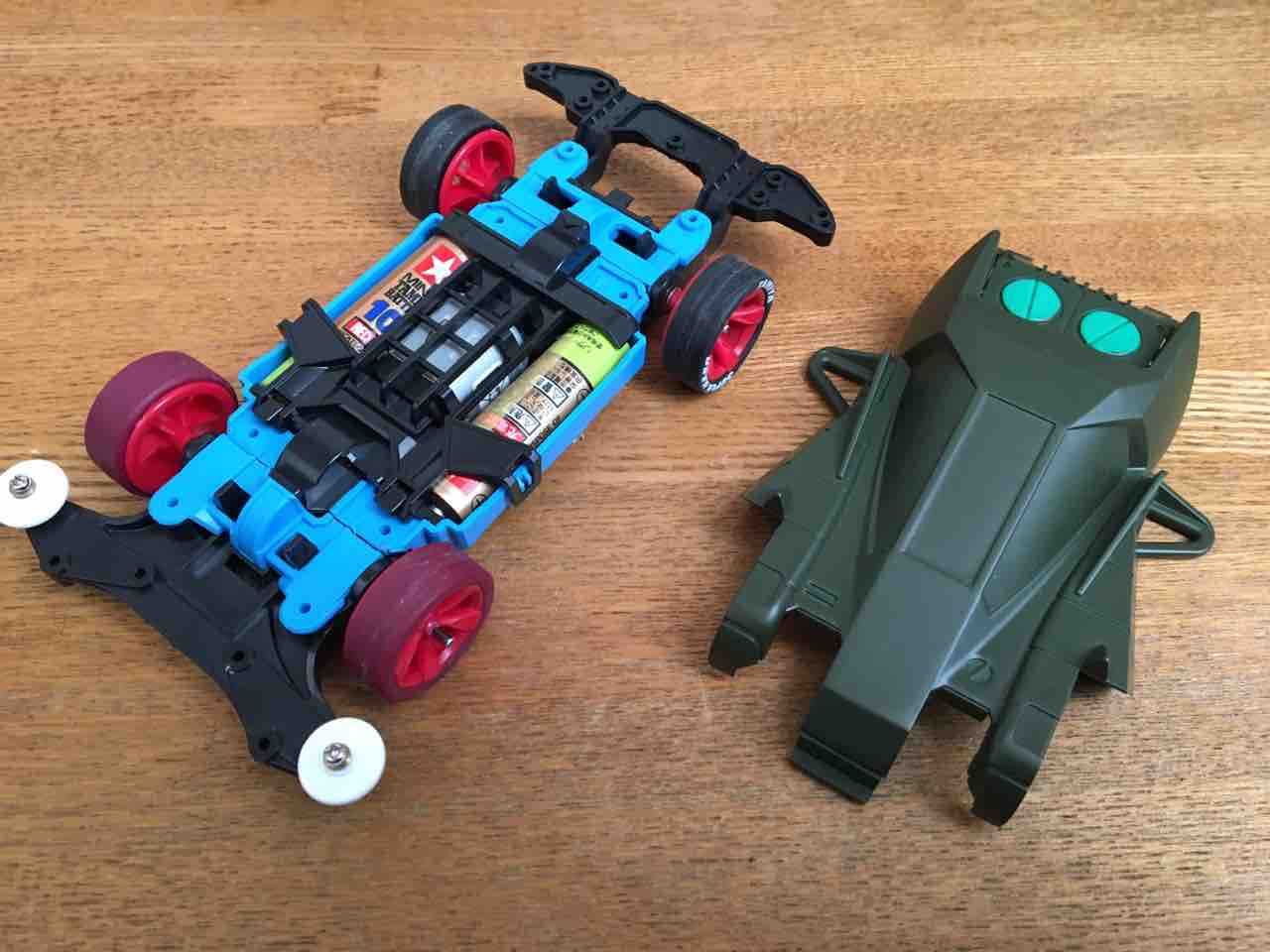 No．1 ミニ四駆 MSフレキ スカイブルーシャーシ パーフェクトセット