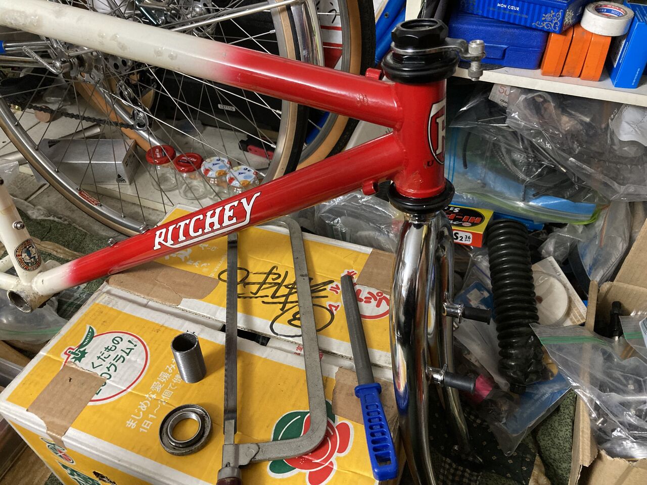 サンツアーXC Proヘッドセット装着完了 : austintexasの自転車日誌