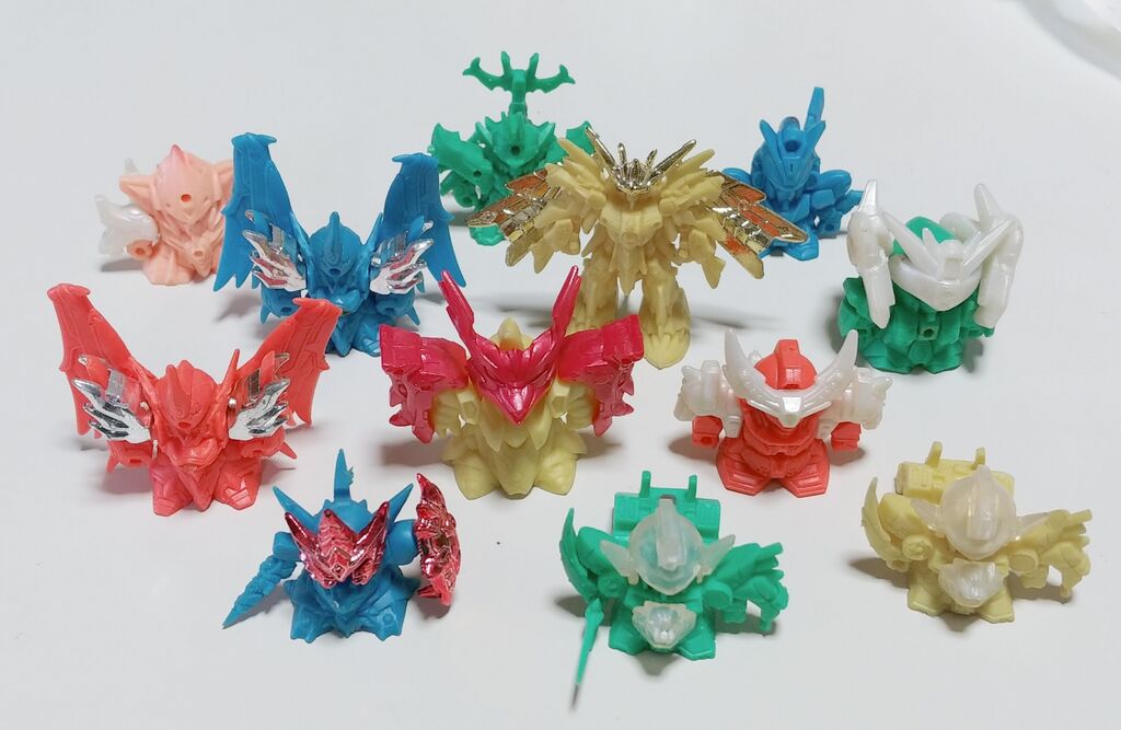 2024年初の纏め開封&洗浄日記 SDガンダム ガン消し 消しゴム ジム