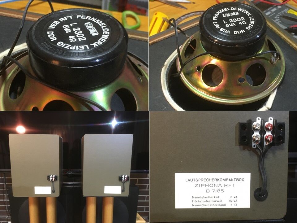 東独RFT ビンテージ 130mm口径フルレンジ L2302採用システム B7185