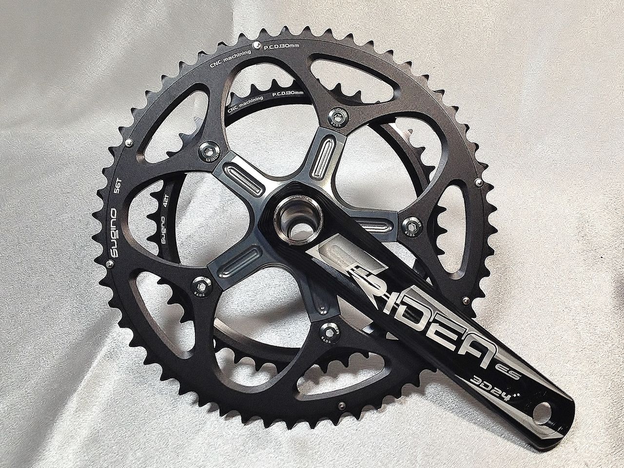 RIDEA ES 3D24 クランク(172.5) 52-35チタンシャフト RIDEA ES 3D24