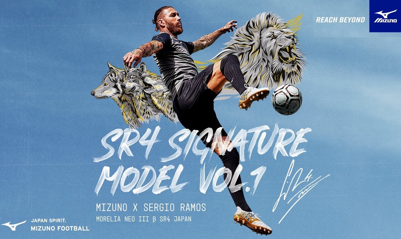 セルヒオ・ラモスのシグネチャースパイク登場！ミズノ「モレリアネオ3