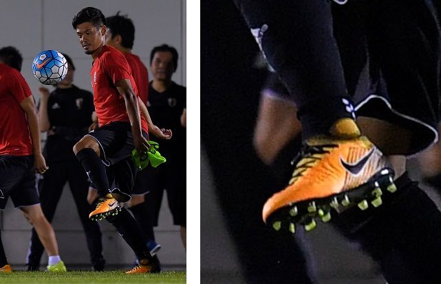 山口蛍が特注スパイクを着用！（ナイキ特注マジスタオーパス2FG