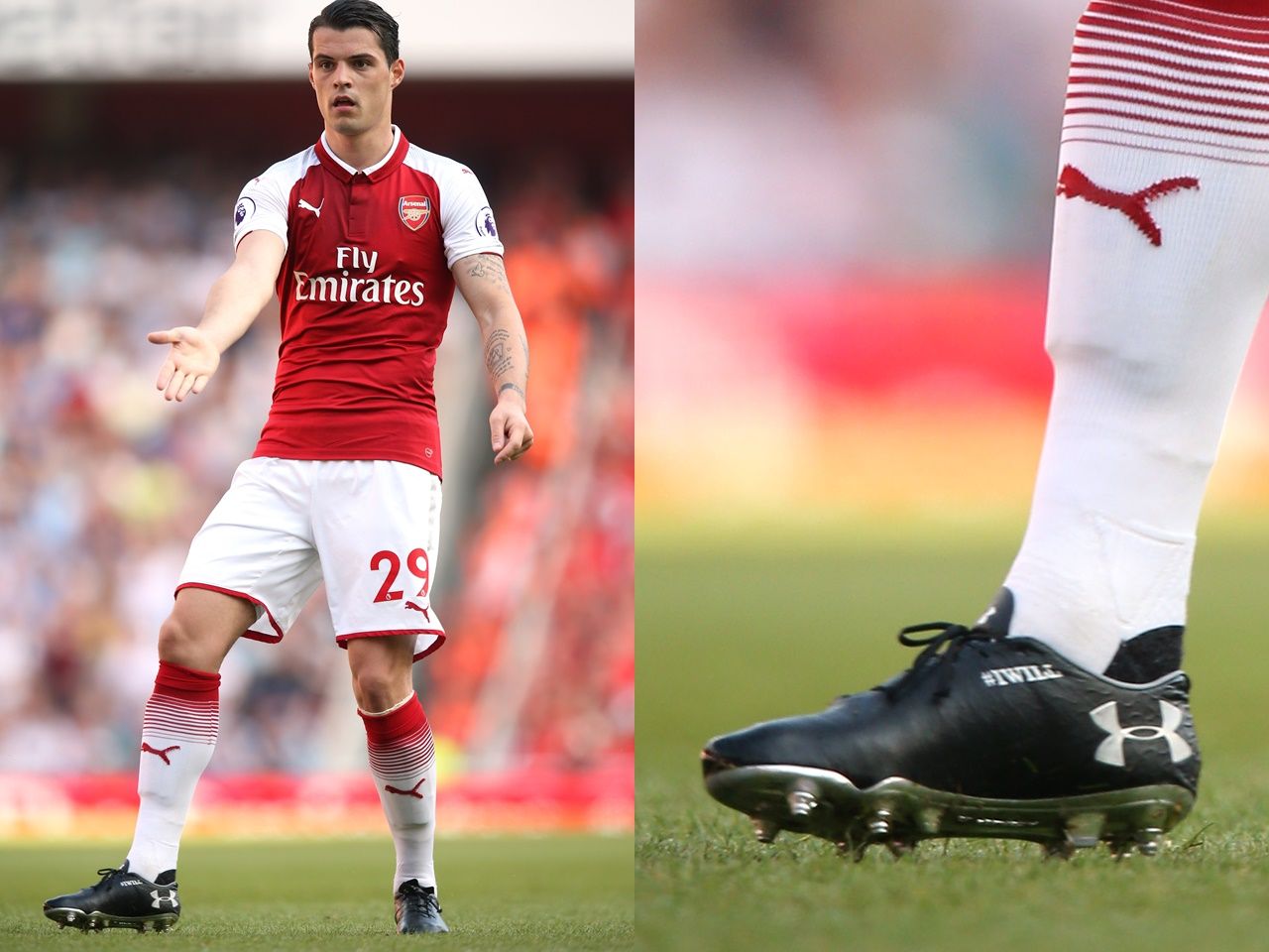 スイス代表 MFグラニト・ジャカの2018W杯着用スパイクはアンダー