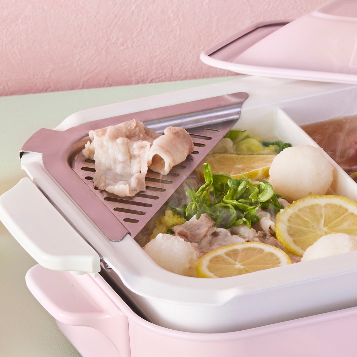 BRUNO 仕切り鍋 コンパクトホットプレート用 セラミックコート