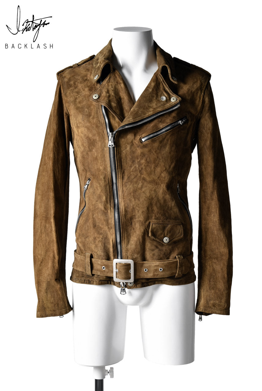 ISAMU KATAYAMA BACKLASH DOUBLE RIDERS JACKET (CALF SUEDE)の商品