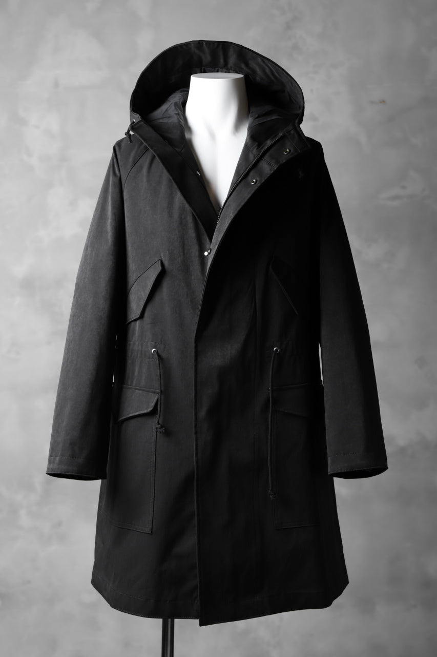 COLINA M-1948 HOOD PARKA COAT / HIGH DENSITY MILICLOTH (BLACK)の