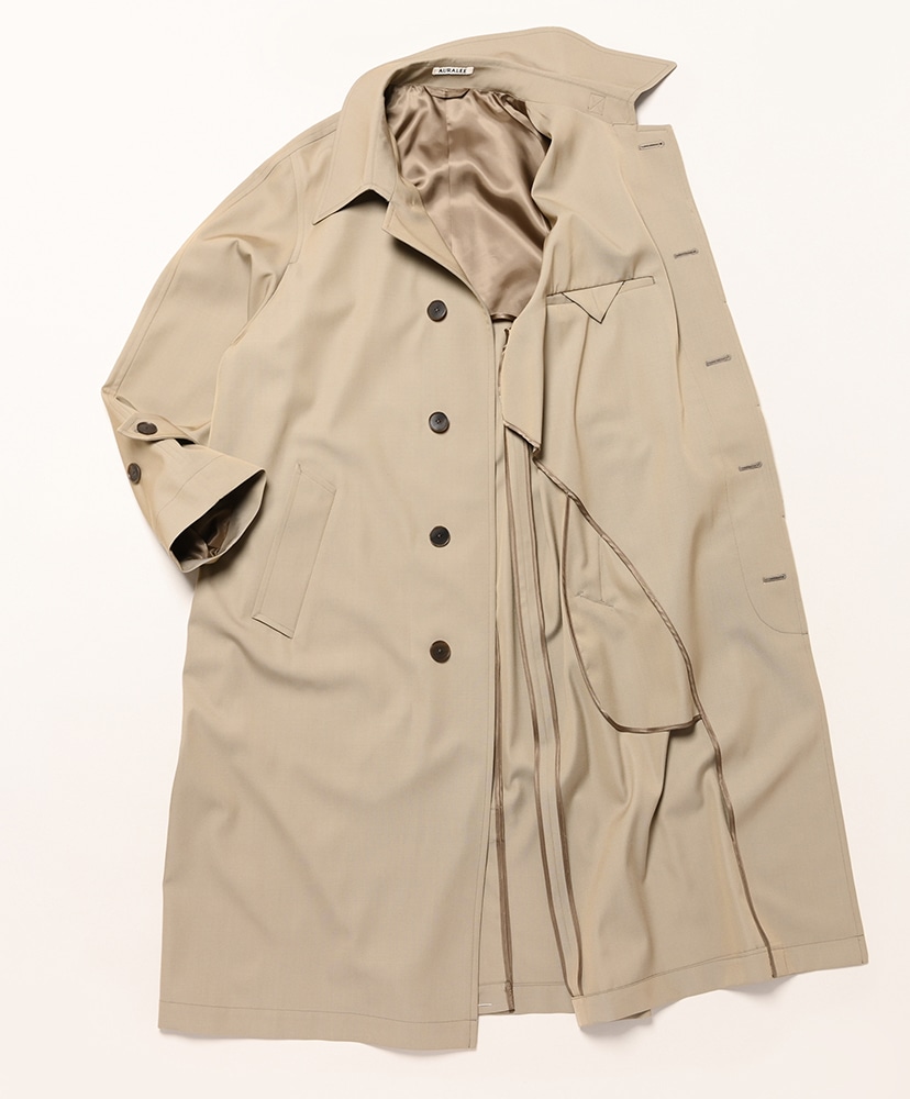 Light Wool Max Gabardine Coat(3(MEN) Khaki Beige Chambray/カーキ