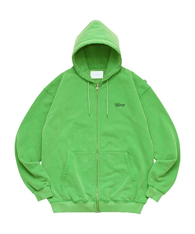 Faded Zip-Up Hoodie(L(MEN) Kelly/ケリー): WHIMSY